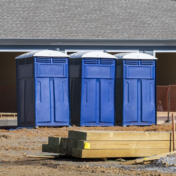 are there any restrictions on where i can place the porta potties during my rental period in Peru Ohio